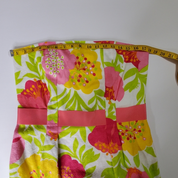 Lilly Pulitzer Women’s Floral Print Strapless Dress Size 12 - Picture 5 of 8
